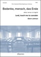 Bedenke, Mensch, das Ende SATB choral sheet music cover